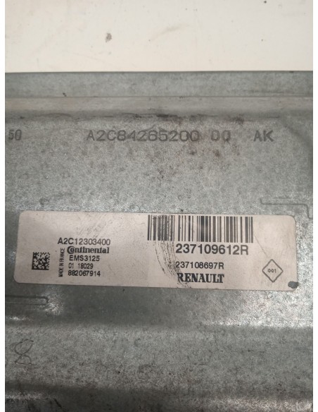 Recambio de centralita motor uce para dacia logan ii 1.0 sce 75 referencia OEM IAM 237109612R  