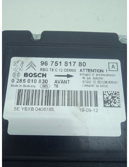 Recambio de centralita airbag para peugeot 5008 (0u_, 0e_) 1.6 16v referencia OEM IAM   