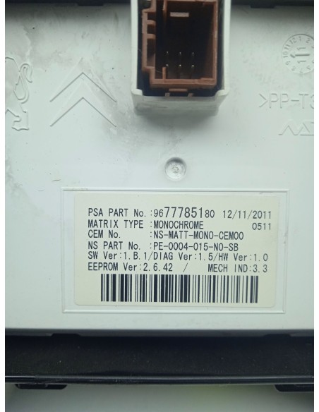 Recambio de cuadro instrumentos para peugeot 5008 (0u_, 0e_) 1.6 16v referencia OEM IAM   