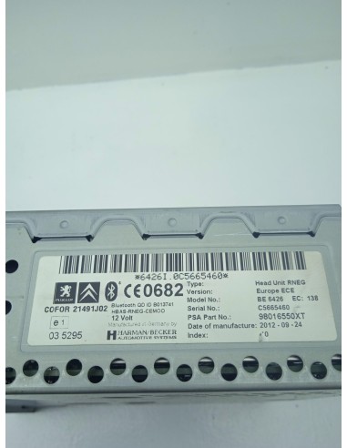 Recambio de sistema audio / radio cd para peugeot 5008 (0u_, 0e_) 1.6 16v referencia OEM IAM   