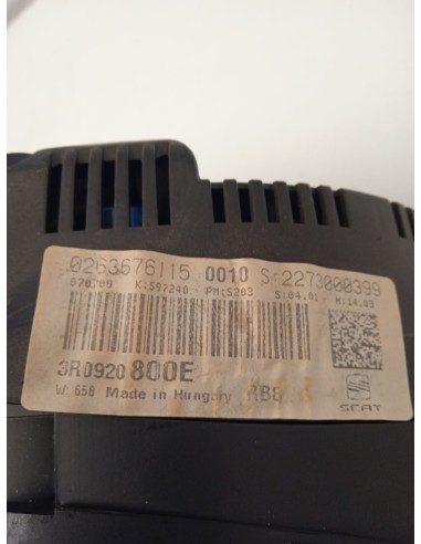 Recambio de cuadro instrumentos para seat exeo (3r2) 2.0 tdi referencia OEM IAM 3R0920800E  