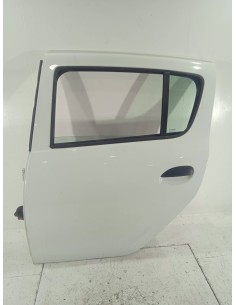 Recambio de puerta trasera izquierda para dacia sandero 0.9 tce cat (bivalent. gasolina / gpl) referencia OEM IAM  COLOR BLANCO 