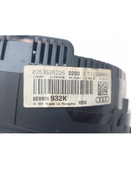 Recambio de cuadro instrumentos para audi a4 b7 avant (8ed) 3.0 tdi quattro referencia OEM IAM 8E0920932K  