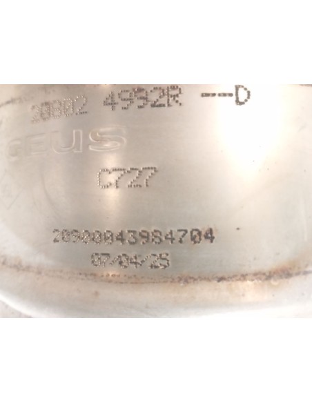 Recambio de tubo escape completo para renault clio v (b7_) tce 90 (b7mt) referencia OEM IAM 201003494RB 208024992R / C727  