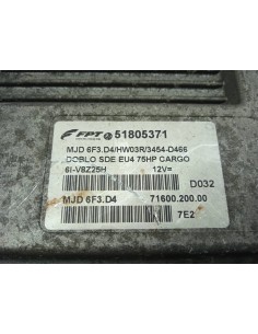 Recambio de centralita motor uce para fiat doblo (119) 1.3 jtd cat referencia OEM IAM 51805371   2