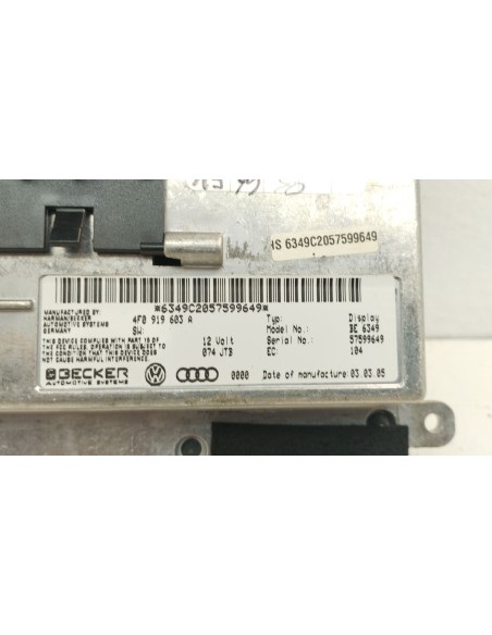 Recambio de pantalla multifuncion para audi a6 c6 (4f2) 3.0 tdi quattro referencia OEM IAM 4F0919603A  