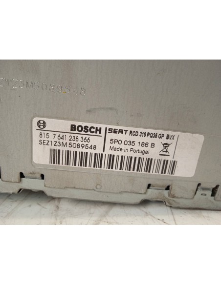 Recambio de sistema audio / radio cd para seat altea xl (5p5) reference referencia OEM IAM 5P0035186B  