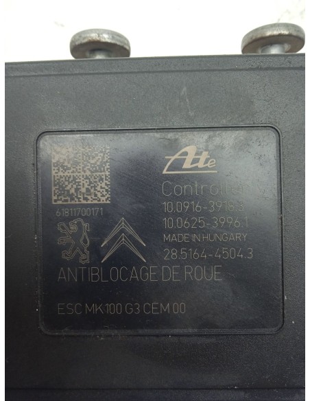 Recambio de abs para peugeot 2008 i (cu_) 1.2 thp 110 / puretech 110 referencia OEM IAM 9826857180  