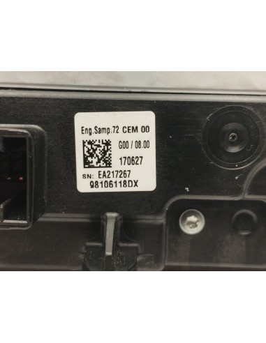 Recambio de mando multifuncion para peugeot 3008 allure referencia OEM IAM 98106118DX  