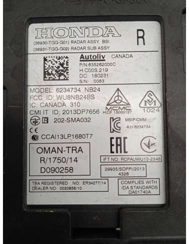 MODULO ELECTRONICO HONDA CIVIC LIM.5...