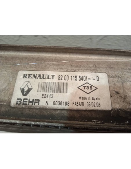 Recambio de intercooler para renault scenic ii 1.9 dci diesel referencia OEM IAM 8200115540D  