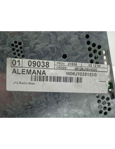 SISTEMA AUDIO / RADIO CD SEAT IBIZA...