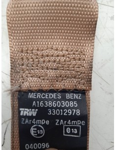 Recambio de cinturon seguridad delantero derecho para mercedes-benz clase m (w163) 2.7 cdi 20v cat referencia OEM IAM A163860308 2