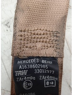 Recambio de cinturon seguridad delantero izquierdo para mercedes-benz clase m (w163) 2.7 cdi 20v cat referencia OEM IAM A1638602 2