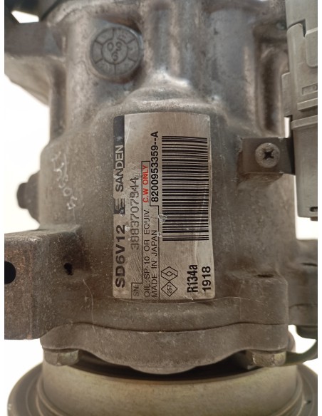 Recambio de compresor aire acondicionado para renault clio iii 1.5 dci diesel referencia OEM IAM 8200953359A  