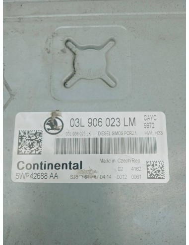 Recambio de centralita motor uce para skoda rapid active referencia OEM IAM 03L906023LM  