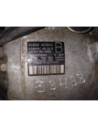 Recambio de compresor aire acondicionado para renault espace v zen referencia OEM IAM 4471606893  