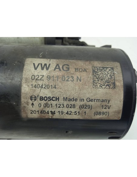 Recambio de motor arranque para skoda rapid active referencia OEM IAM 02Z911023N  