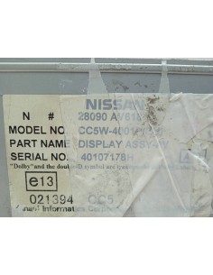 Recambio de pantalla multifuncion para nissan primera berlina (p12) 2.0 16v cat referencia OEM IAM 28090AV618   2