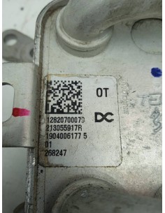Recambio de enfriador aceite motor para dacia sandero 1.0 tce cat referencia OEM IAM 213055917R   2