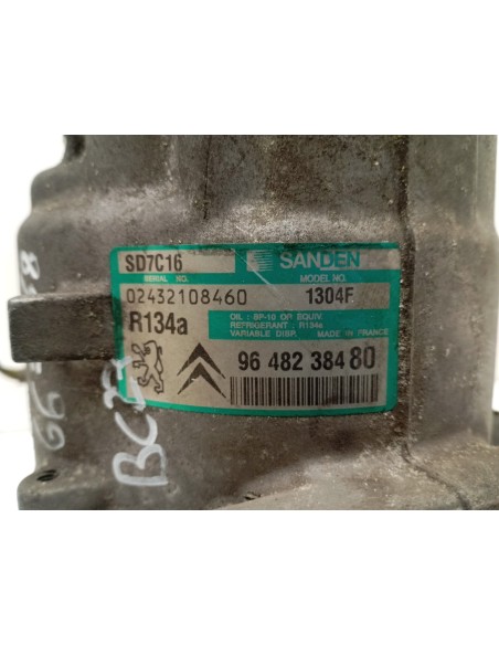 Recambio de compresor aire acondicionado para citroën c5 berlina 2.0 hdi referencia OEM IAM 9648238480  