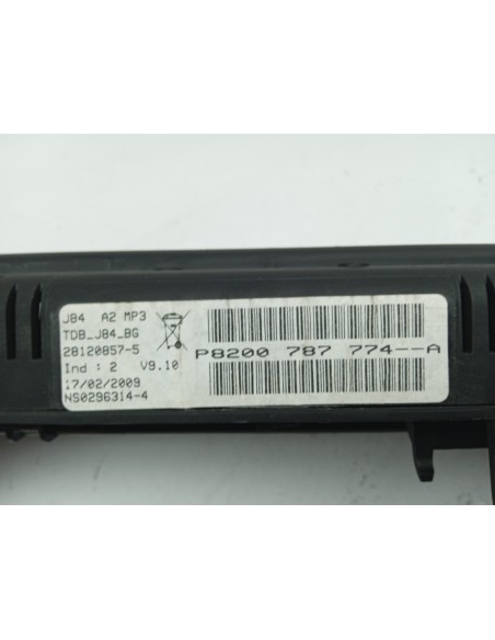 Recambio de cuadro instrumentos para renault scenic ii grand dynamique referencia OEM IAM 8200787774A  