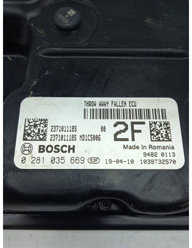 Recambio de centralita motor uce para dacia logan ii comfort referencia OEM IAM 2371011185  