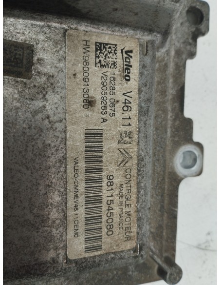 Recambio de centralita motor uce para citroën c3 live edition referencia OEM IAM 9811545080  