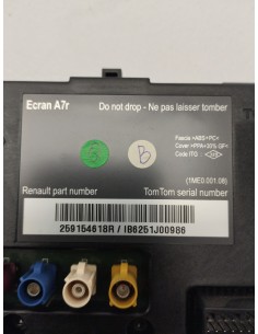 Recambio de pantalla multifuncion para renault scenic iii dynamique referencia OEM IAM 259154618R   2