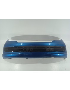 Recambio de paragolpes trasero para peugeot 207 premium referencia OEM IAM 7410Z5 COLOR AZUL CON SENSORES