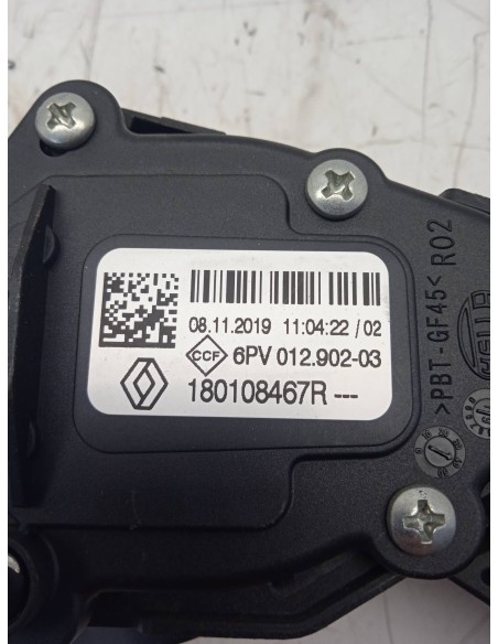 Recambio de potenciometro pedal para renault clio v intens referencia OEM IAM 180108467R  