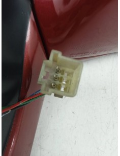 Recambio de retrovisor izquierdo para subaru legacy berl./familiar b10 (bc/bjf) referencia OEM IAM  3 PINES COLOR ROJO 2