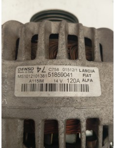 Recambio de alternador para lancia ypsilon (402) 1.2 cat referencia OEM IAM 51859041   2
