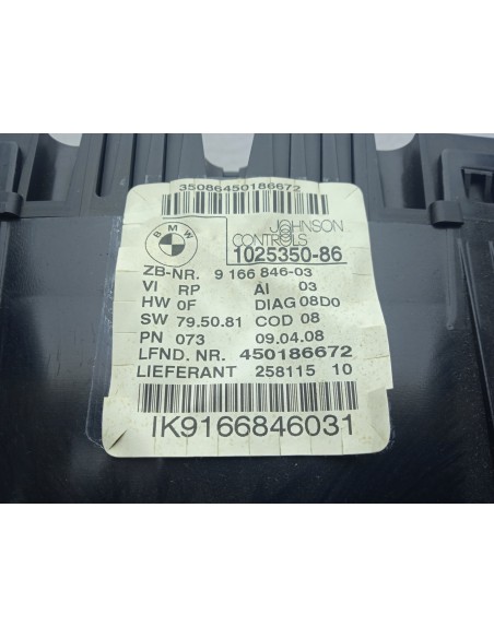 Recambio de cuadro instrumentos para bmw serie 3 berlina (e90) 320d referencia OEM IAM 916684603  