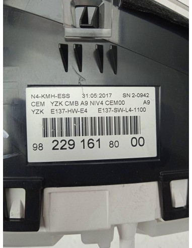 Recambio de cuadro instrumentos para peugeot 2008 (--.2013) allure referencia OEM IAM 9816242580  