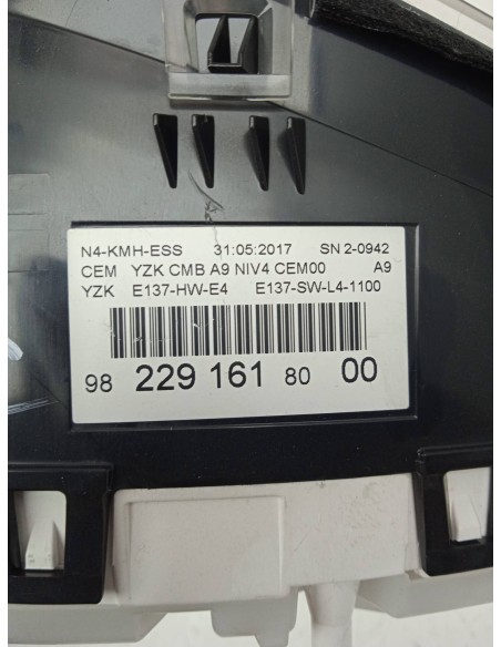 Recambio de cuadro instrumentos para peugeot 2008 (--.2013) allure referencia OEM IAM 9816242580  