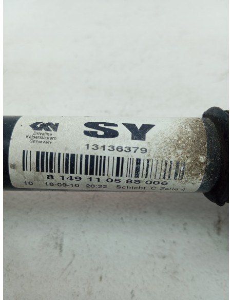 Recambio de transmision delantera izquierda para opel zafira b 1.6 16v cat referencia OEM IAM 13136379  