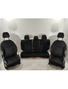 Recambio de juego asientos completo para peugeot 208 1.6 16v hdi fap referencia OEM IAM TELA NEGROS TELA NEGROS