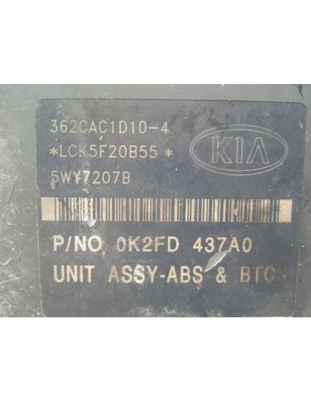 Recambio de abs para kia carens (un) 2.0 crdi referencia OEM IAM 0K2FD437A0  