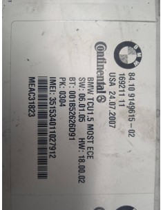 Recambio de modulo electronico para bmw serie 3 berlina (e90) 320d referencia OEM IAM 8410914961502   2