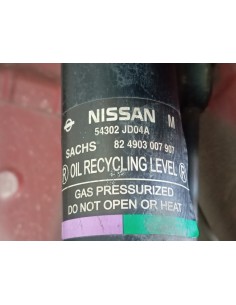 Recambio de amortiguador delantero derecho para nissan qashqai (j10) 1.5 dci turbodiesel cat referencia OEM IAM 54302JD04A   2