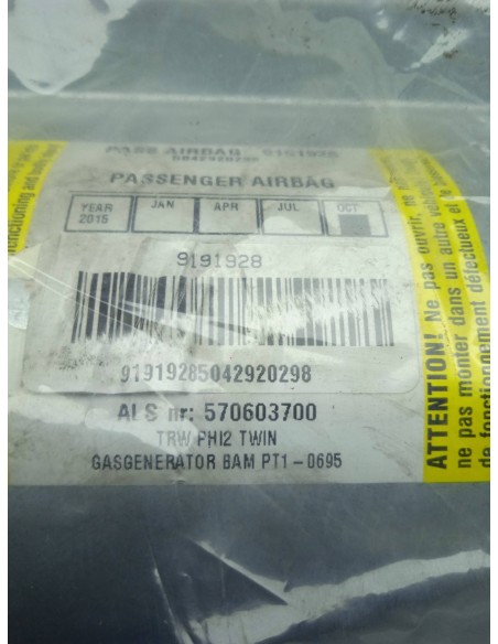 Recambio de airbag delantero derecho para volvo s60 berlina referencia OEM IAM 9191928  