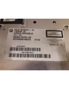Recambio de sistema audio / radio cd para bmw serie 1 lim. (f20) 2.0 turbodiesel referencia OEM IAM 65129236531   2