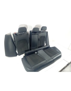 Recambio de asientos traseros para bmw serie 3 touring (g21) 320d referencia OEM IAM PIEL Y TELA PIEL Y TELA NEGROS 2