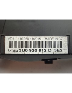 Recambio de cuadro instrumentos para skoda superb (3u4) 1.9 tdi referencia OEM IAM 3VO920812D5E2 110080116-015  2
