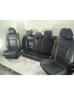 Recambio de juego asientos completo para bmw serie 5 berlina (e60) 3.0 24v cat referencia OEM IAM  PIEL NEGROS ELECTRICOS 2