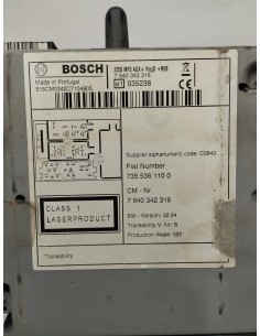 Recambio de sistema audio / radio cd para citroën nemo 1.3 hdi fap referencia OEM IAM 7355361100 BOTONES DESGASTADOS  2