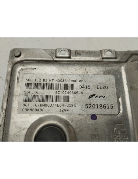 Recambio de centralita motor uce para fiat 500 referencia OEM IAM 52018615  