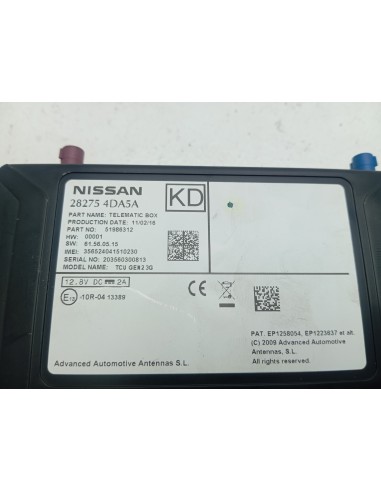 Recambio de modulo electronico para nissan leaf acenta referencia OEM IAM 282754DA5A  