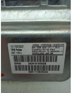 Recambio de airbag lateral delantero derecho para bmw x3 (f25) referencia OEM IAM 30371168A 130893  2